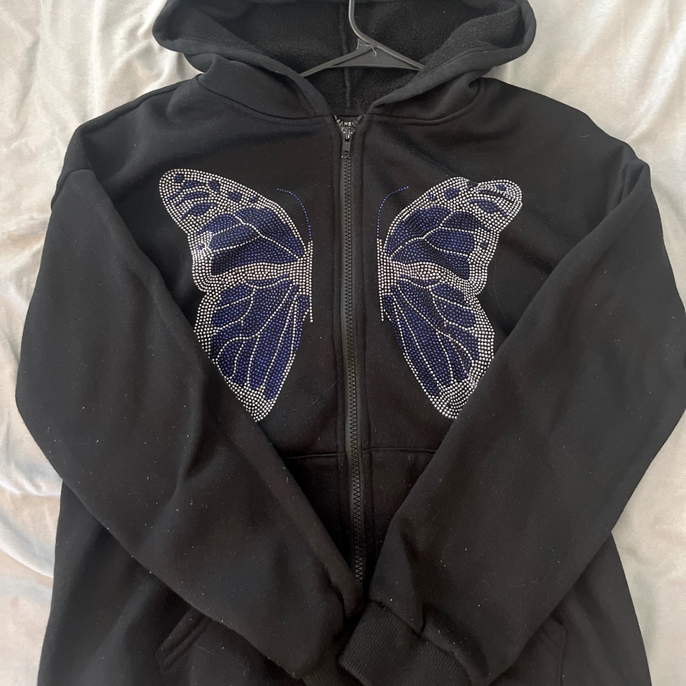 Butterfly zip up jacket